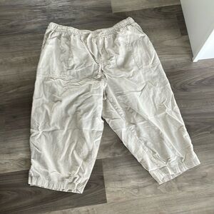 Size 2X 100% cotton cream pants
